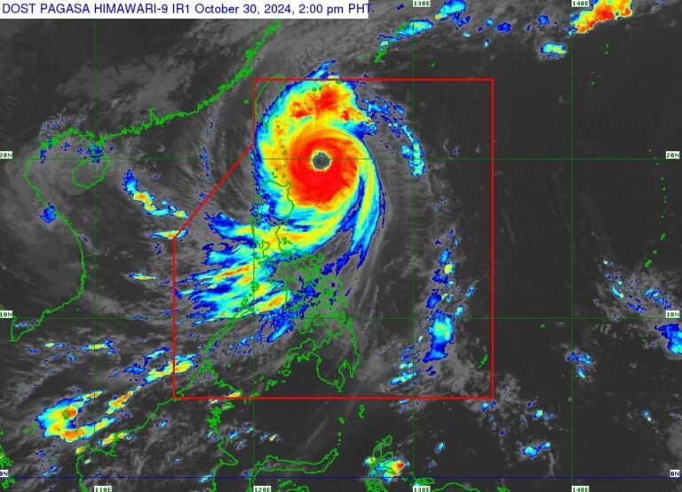 Super Typhoon Leon continues to move closer to Batanes where Signal No. 4