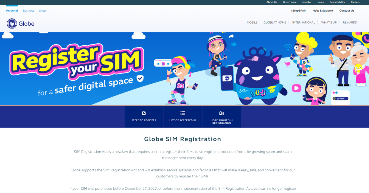 Globe Sim Registration Online Step-by-step Guide