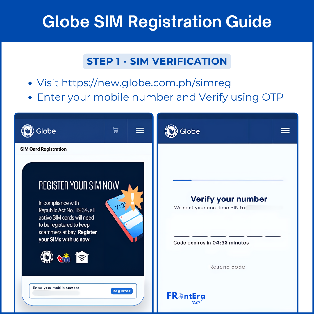 Step 1 - Verify your Globe Sim