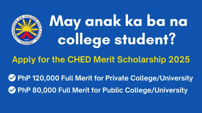 CHED Scholarship 2025